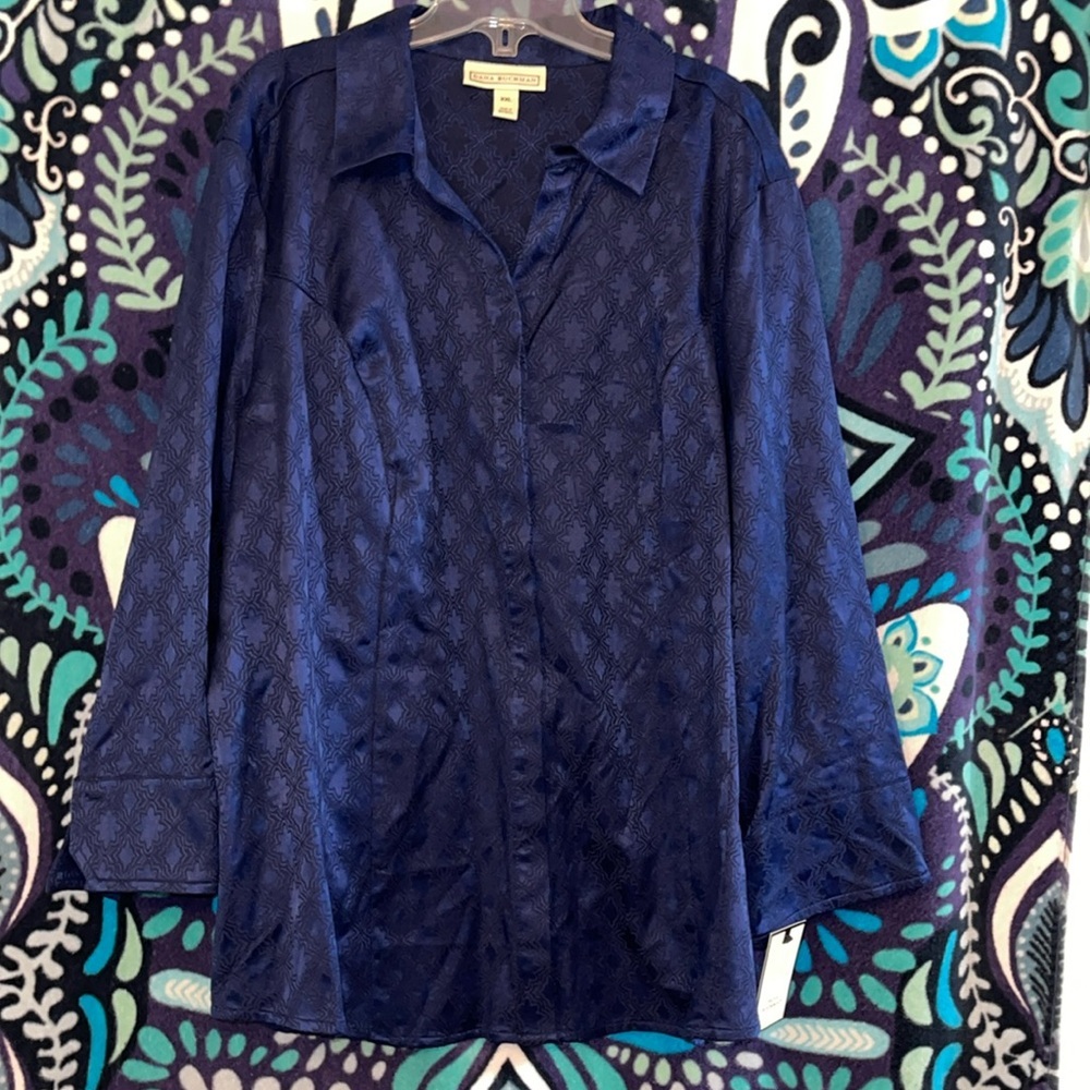 NWT button down Dana Buchman shirt XXL